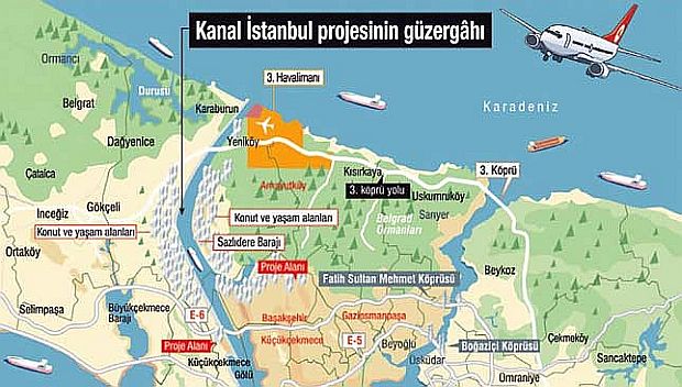 is makinasi sektorunun merakla bekledigi kanal istanbul projesinin guzergahi belli oldu makina parkuru